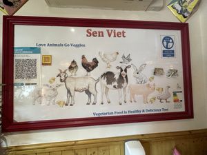 Animal Art ❤️  at Sen Viet Vegan in East London