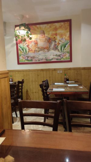 Buddha painting at Sen Viet Vegan in East London