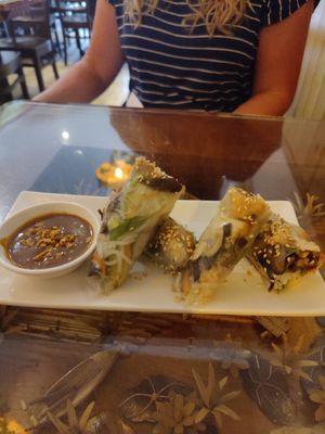 Summer rolls at Sen Viet Vegan in East London