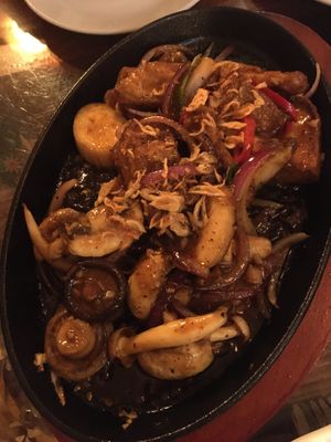 Tofu and mushrooms (if you love mushrooms, you have to take it!)  at Sen Viet Vegan in East London