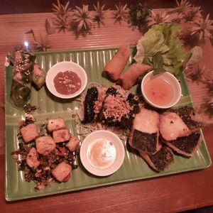 Sharing platter at Sen Viet Vegan in East London
