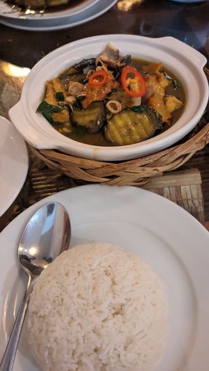 Green banana and tofu at Sen Viet Vegan in East London