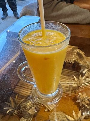 Mango smoothie   at Sen Viet Vegan in East London