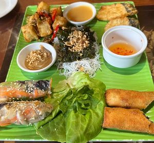 Sharing platter  at Sen Viet Vegan in East London
