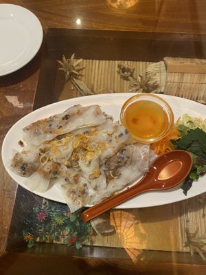 Rice paper rolls  at Sen Viet Vegan in East London