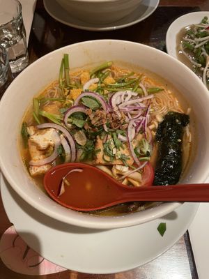 Rieu noodle of Hai Phong   at Sen Viet Vegan in East London