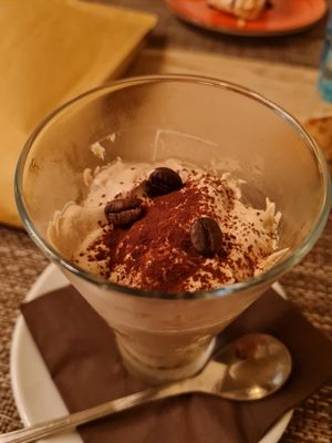 Coffee mousse at Pizzeria Controvento in Olginate