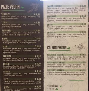 Menu at Pizzeria Controvento in Olginate