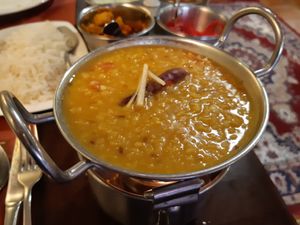 Veganized lentils at India in Mallorca