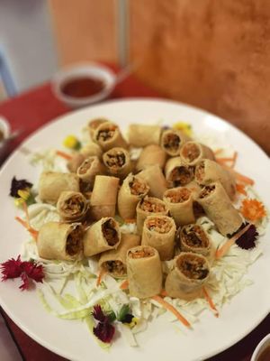 mini rolls at Chin Swee Vegetarian Restaurant 清水素食館 in Genting Highlands
