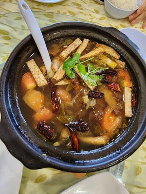 Suan chai yu at Chin Swee Vegetarian Restaurant 清水素食館 in Genting Highlands