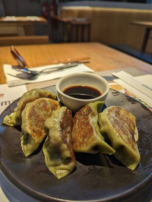 Vegan gyoza at Wagamama - The Greens in Dubai