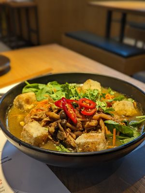 Vegan ramen at Wagamama - The Greens in Dubai