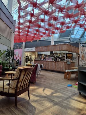 The cafe upstairs at Hummusson in Malmo