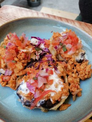 Delicious sopes at The Tramshed in Sheffield