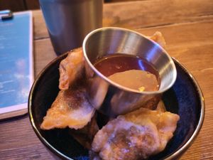 Fried dumplings at The Tramshed in Sheffield