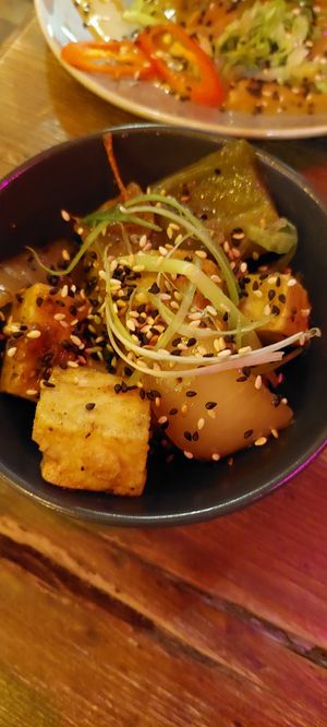 Saldlt and pepper tofu at The Tramshed in Sheffield