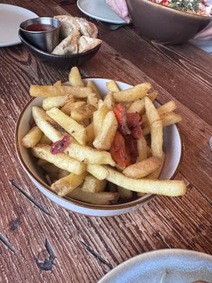 Salt and pepper chips   at The Tramshed in Sheffield