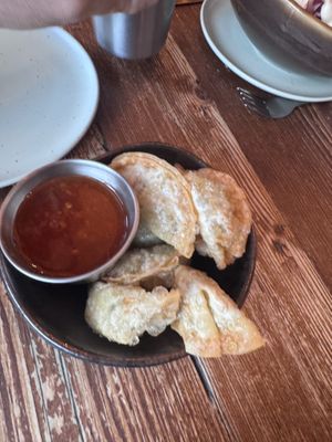 Fried dumplings   at The Tramshed in Sheffield