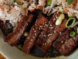 King oyster mushrooms- not actually meat! at The Tramshed in Sheffield