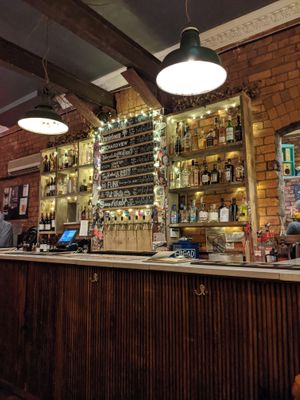 The bar at The Tramshed in Sheffield