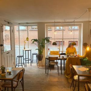 Cozy interior at Little Local in Svendborg
