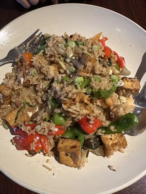Spicy basil fried rice  at Singha Thai Cuisine in Moab