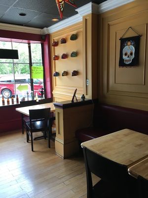 Interior. Dining at Catrinas in Oberlin