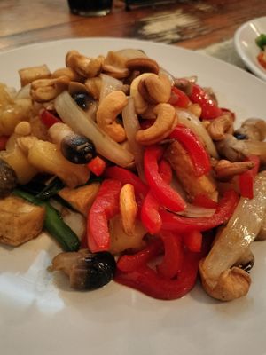 Cashew tofu at Thai Chili in Ouray