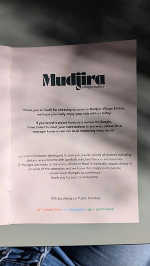  at Mudjira Village Eatery in Mudgeeraba