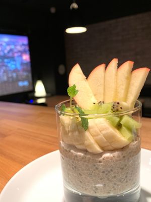 Chia Seed Pudding  at Story Coffee Roasters in Hiroshima