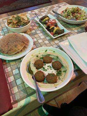 Bunch of vegan options  at Jerusalem in Myrtle Beach