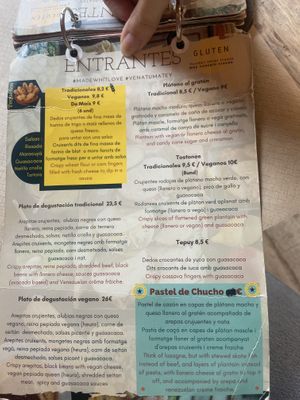 Menu  at Tumatey in Barcelona