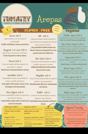 Arepas at Tumatey in Barcelona