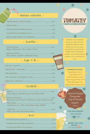 Drinks  at Tumatey in Barcelona