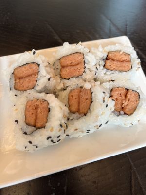 Vegan spam roll   at Ramen Utsuke in Baltimore