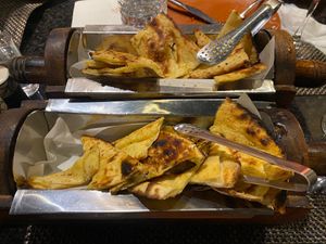 Garlic naan  at Moksha 莫夏印度餐廳 in Taipei