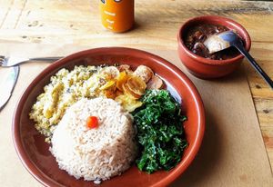 Feijoada at Planet Vegan in Sao Paulo