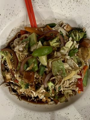 thai noodles - bad lighting at night  at Soulfood Kitchen in El Paredon