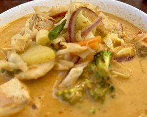 red curry  at Soulfood Kitchen in El Paredon