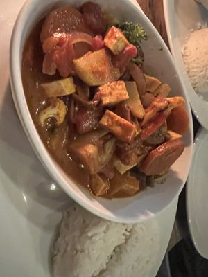 Indian curry  at Soulfood Kitchen in El Paredon