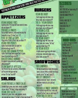 Now has an entire vegan menu! Had the vegan heater with sriracha mayo and it was the BEST vegan burger I've ever had! Fries are also the best in town, by far! Can't wait to go back  at Mid City Grill in Johnson City