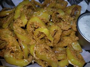 Fried banana peppers at Mid City Grill in Johnson City