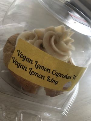 Vegan lemon cupcakes  at Food Fantasies in Springfield