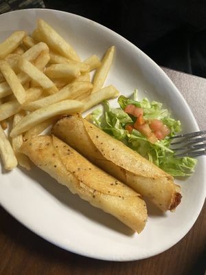 Fries and potato flautas   at GFF - Mi Tierra in Griffith