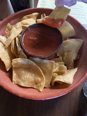 Chips and salsa  at GFF - Mi Tierra in Griffith