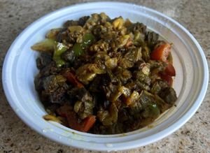 Bhindi Masala  at Dhania in Brooklyn