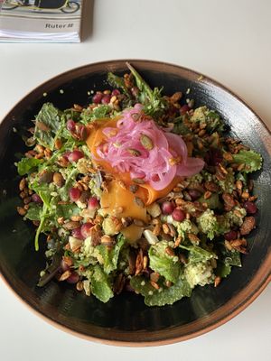 quinoa salad with “feta cheese"  at Funky Fresh Cafe - DogA in Oslo