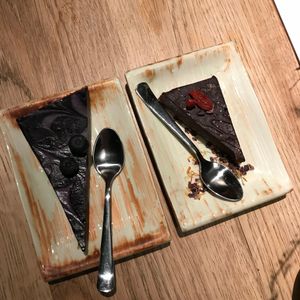 Delicious raw cakes at Funky Fresh Cafe - DogA in Oslo