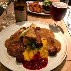 Delicious Christmas plate at Funky Fresh Cafe - DogA in Oslo